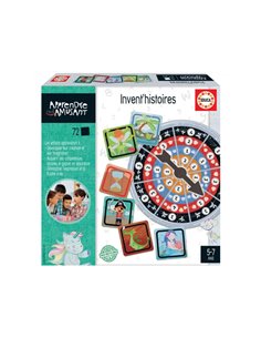Apprendre a lire et a ecrire educa invent'histoires creativite imagination 72 cartes personnages scenes etc.