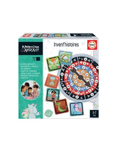 Apprendre a lire et a ecrire educa invent'histoires creativite imagination 72 cartes personnages scenes etc.