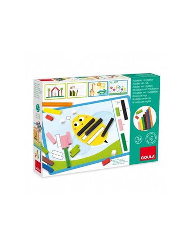 Reglettes goula activites avec reglettes completer les fiches 48 unites coloris et longueurs assortis 8 fiches.