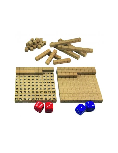 Jeux mathematiques wissner le tableau de 100 additions et soustractions 2 plateaux de centaines 22 reglettes 6.