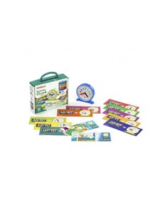 Apprentissage de l ehure et minutes miniland j apprends l heure 1 horloge 11 cm et 12 fiches d activites.