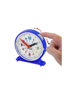 Apprentissage de l ehure et minutes miniland j apprends l heure 1 horloge 11 cm et 12 fiches d activites. 2
