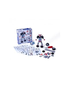 Mecatech miniland construction de vehicules robots et personnages 6 modeles 106 pieces et 6.