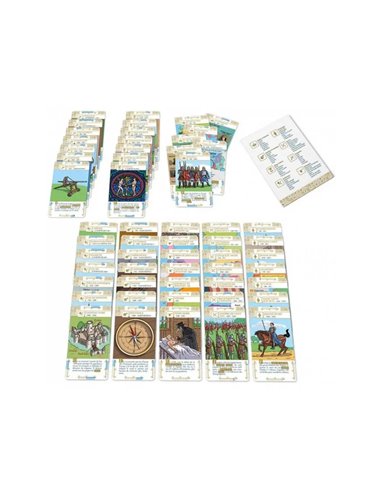 Histodingo moyen age cocktail games 7 regles de jeux 4 niveaux 56 cartes boite rangement 2 a 8 joueurs.