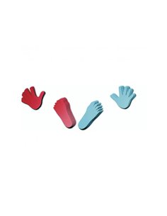 Lot d empreintes de jeux pieds et mains henbea en polypropylene 20 unites coloris assortis.