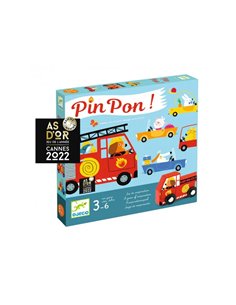 Jeu collaboratif pin pon djeco.
