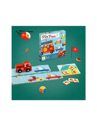 Jeu collaboratif pin pon djeco.