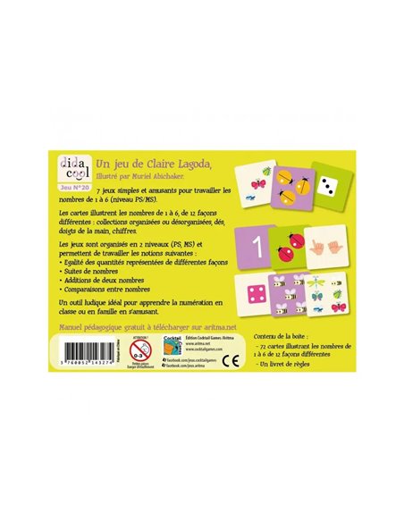 Jouer avec les chiffres cocktail games numedingo 7 petits jeux nombre de 1 a 6 en 2 niveaux 12 facons.