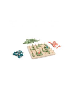 Logique reflexion smart bs toys plante un arbre 1 socle en bois 50 morceaux de bordure et 34 arbres.