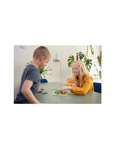 Logique reflexion smart bs toys plante un arbre 1 socle en bois 50 morceaux de bordure et 34 arbres.