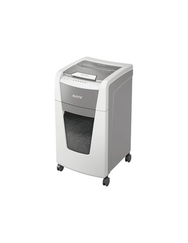 Destructeur de documents leitz iq auto+ office coupe croisee 300f corbeille de 60l.