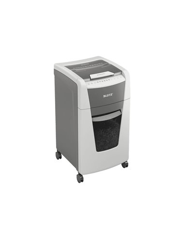 Destructeur de documents leitz iq auto+ office coupe croisee 300f corbeille de 60l.
