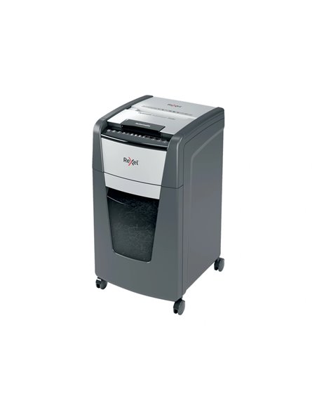 DESTRUCTEUR REXEL OPTIMUM AUTOFEED+ 300X COUPE CROISEE  4X26MM 300F AGRAFES CARTES  CREDIT TROMBONES SECURITE 4