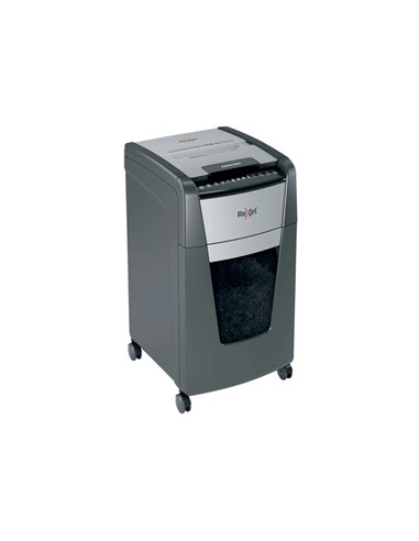 DESTRUCTEUR REXEL OPTIMUM AUTOFEED+ 300X COUPE CROISEE  4X26MM 300F AGRAFES CARTES  CREDIT TROMBONES SECURITE 4