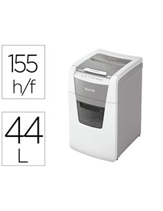 Destructeur de documents leitz iq auto+ office coupe micro p5 150f corbeille de 44l.