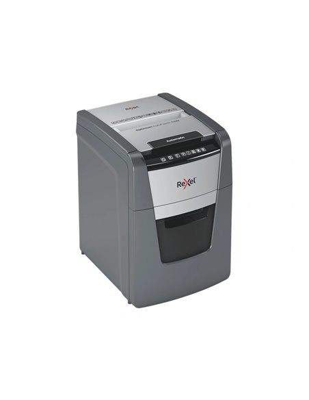 Destructeur de documents rexel optimum auto+ coupe micro 100f corbeille de 34l.