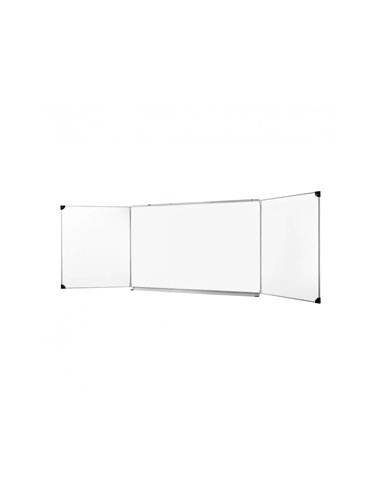 Tableau ulmann triptyque haute qualite 100x200cm coloris blanc.