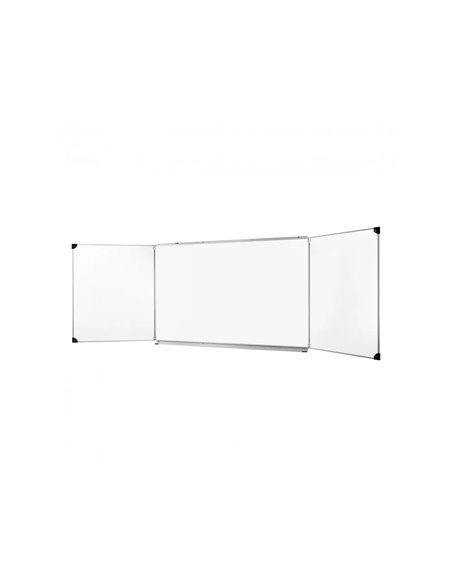 Tableau ulmann triptyque haute qualite 100x200cm coloris blanc.