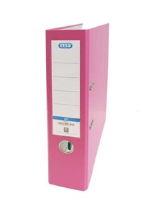 Classeur à levier Elba Rado Top Folio - Dos 80 mm - Extérieur doublé plastique - Intérieur papier - Rose