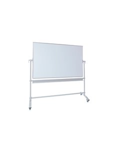 Tableau blanc mobile reversible dahle double face laque feutre effacable a sec pivotement 360 degres 4.