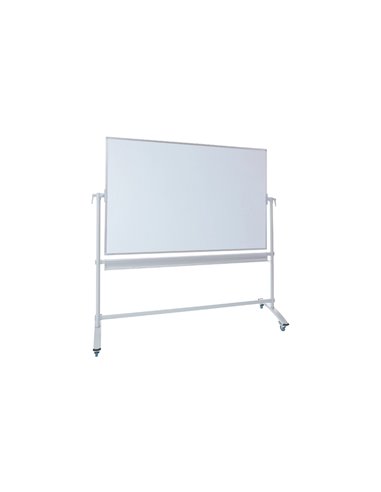 Tableau blanc mobile reversible dahle double face laque feutre effacable a sec pivotement 360 degres 4.