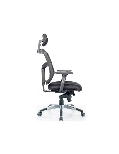 Siege de bureau mt international 1673v2-644 dossier resille tetiere reglable mecanisme synchrone gris.
