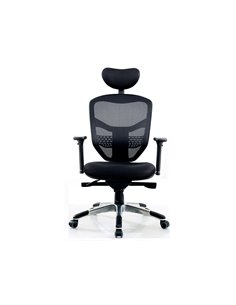 Siege de bureau mt international 1673v2-700 dossier resille tetiere reglable mecanisme synchrone noir. 2