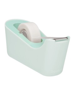 Dévidoir de ruban adhésif Scotch - Pour rubans jusqu'à 19 mm x 33 m - Ruban inclus - Menthe
