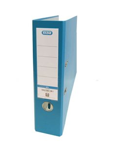 Classeur à levier Rado Top Folio - Dos 80 mm - Extérieur doublé plastique - Intérieur papier - Turquoise