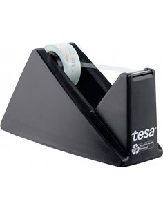 Porte-rouleau de papier toilette Tesafilm Eco & Crystal Easy Cut + ruban adhésif fabriqué à partir de 90 % de bouteilles en PET 