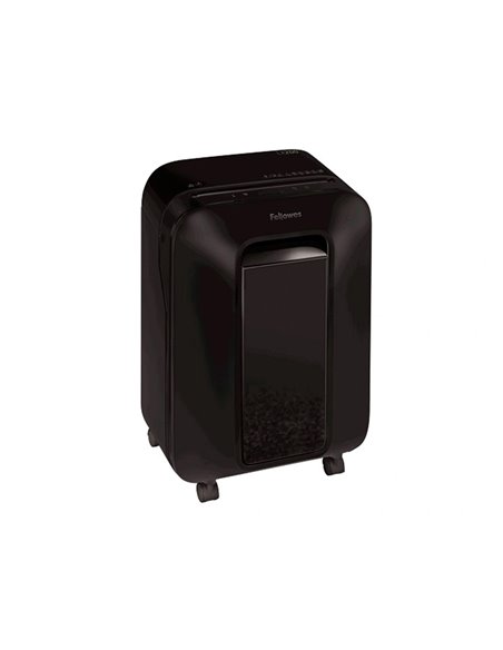 Destructeur fellowes lx200 coupe croisee 4x12mm 12f agrafes trombones cb securite p-4 corbeille 22l.