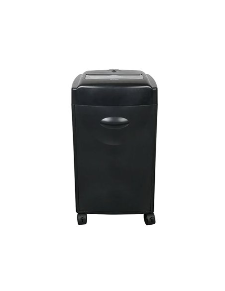 Destructeur q-connect q15cc automatique coupe croisée 4x30mm capacité 15f détruit trombones a4 35l 381x653x325mm.