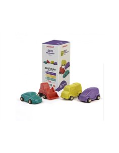 4 vehicules 9cm eco friendly miniland.