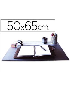 Sous-main q-connect simple pp antiderapant 50x63cm coloris noir.