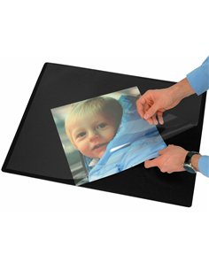 Sous-main q-connect simple pp antiderapant 50x63cm coloris noir. 2