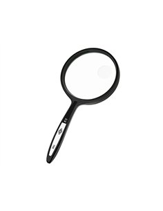 Loupe q-connect bifocale en verre diam. 62mm poignee courbee coloris noir. 2