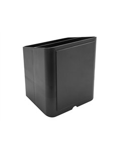 Pot a crayons exacompta pen-cube magnetique 2 compartiments coloris noir.