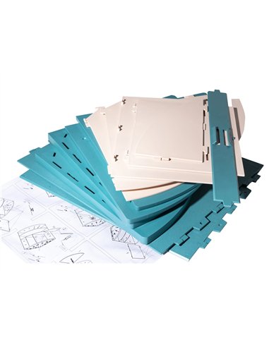 Organisateur bureau exacompta skandi coloris assortis.
