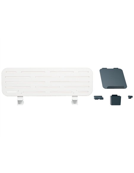 Organiseur leitz bureau et support portable 80x25cm coloris blanc.