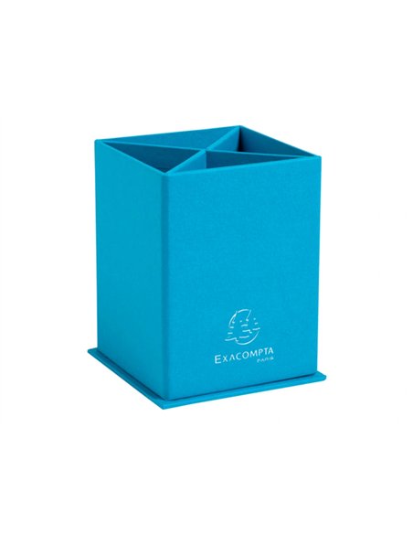 Pot a crayons carre exacompta teksto assor 4 compatiments.