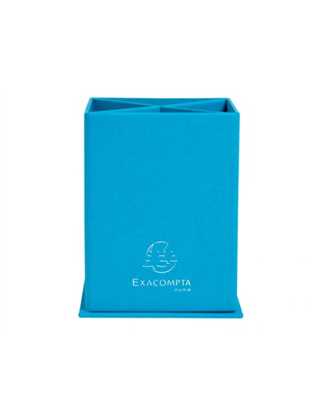 Pot a crayons carre exacompta teksto assor 4 compatiments.