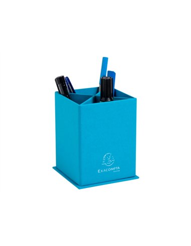 Pot a crayons carre exacompta teksto assor 4 compatiments.