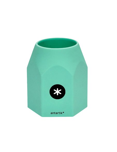 Pot a crayons antartik hexagonal silicone soft touch 95x75x80 mm coloris pastels assortis.