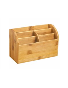 Multipot cep bambou 5 compartiments 22,7x9,7x15cm. 2