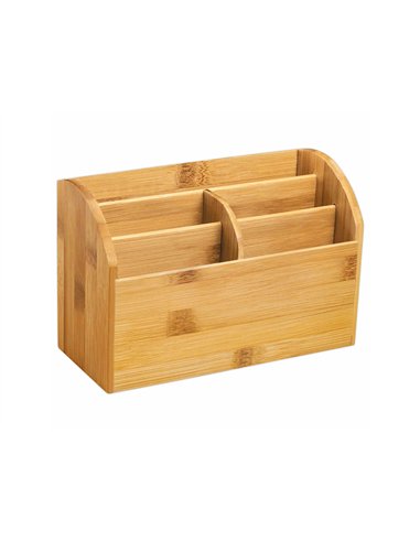 Multipot cep bambou 5 compartiments 22,7x9,7x15cm.