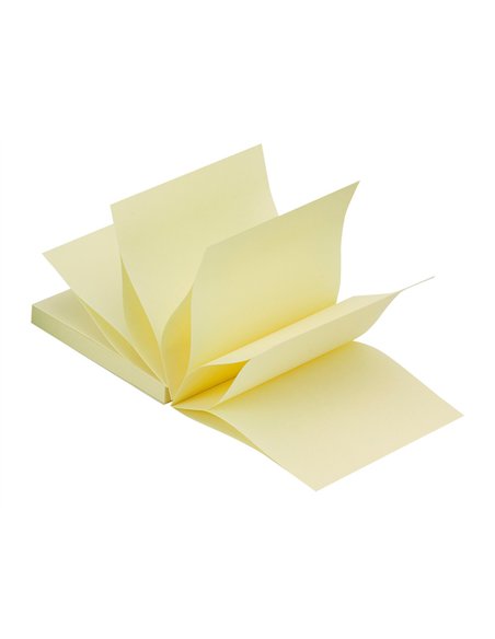 Support q-connect zigzag pour bloc-notes 76x76mm coloris noir.