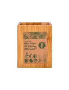 Pot a crayons liderpapel ecouse bambou carre 8x8x10cm. 2