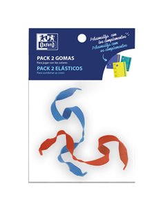 Bandes élastiques Oxford pour classeur ou cahier - Lot de 2 - Ajustement parfait - Solides et durables