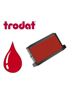 Cassette encrage trodat 6/4911c pour tampon printy 4800/4820/4822a/4822b/4822c/4846/4911/ 4911t coloris rouge.