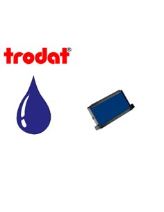 Cassette encrage trodat 6/4913 pour tampon printy 4913/4913t/4953 coloris bleu boite de 10.